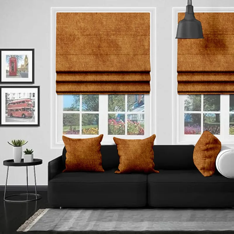 Eb Ankara Tumeric Roman Blind