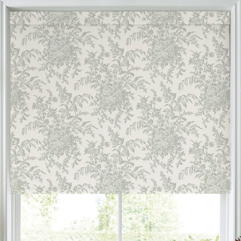 Laura Ashley Picardie Translucent Made To Measure Roller Blind Fennel