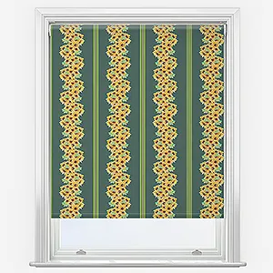 Sonova Studio Sunflower Vine Forest Green Roller Blind