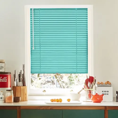 Electric Aqua Perfect Fit Venetian Blinds