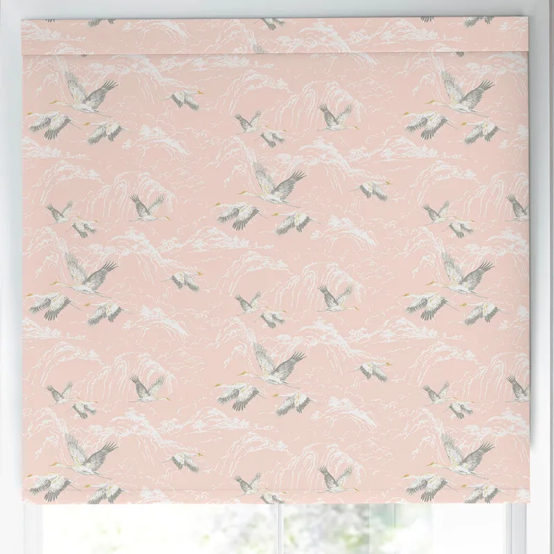 Laura Ashley Animalia Made To Measure Blackout Roller Blind Blush