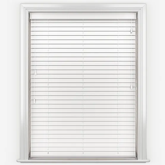 Impressions Bright White Wooden Venetian Blind