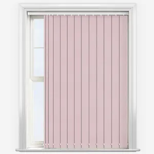 Supreme Blackout Peony Pink Vertical Blind