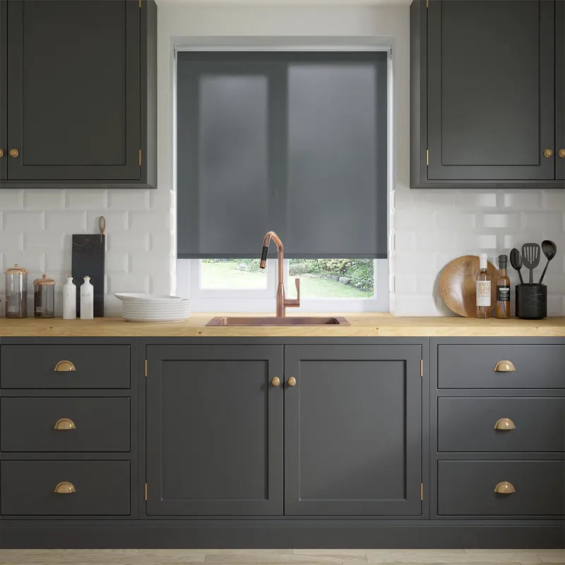Vienna Mono Charcoal Roller Blinds