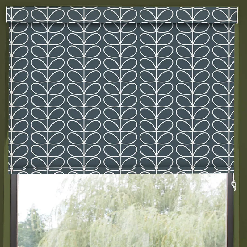 Orla Kiely Linear Stem Translucent Made To Measure Roller Blind Marine