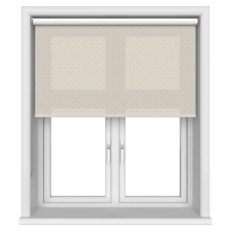 Sophie Allport Hearts Soft Mustard Blinds Uk