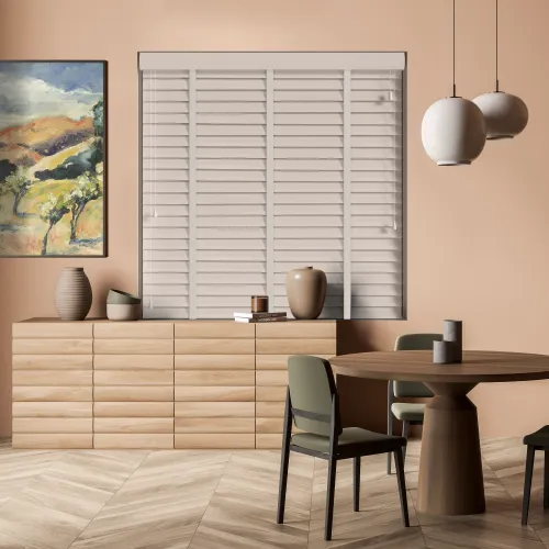 Morena Wood Blind With Mist Ladder Tapes