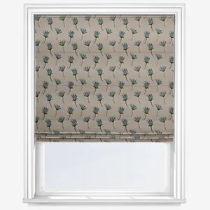 Emily Bond Cornflower Blue Roman Blind