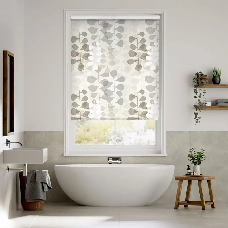 Twist2go Choices Blooming Meadow Linen Neutral Roller Blind