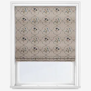 Emily Bond Margot Steel Blue Roman Blind