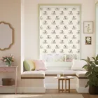 Minnie On The Move Stripe Blackout Natural Roller Blind