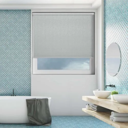 Ava Hint Of Blue Cordless Roller Blind