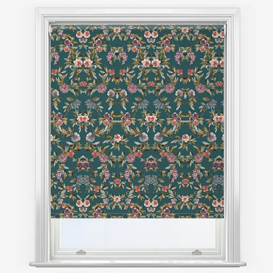 Sonova Studio Bloom Nouveau Emerald Roller Blind