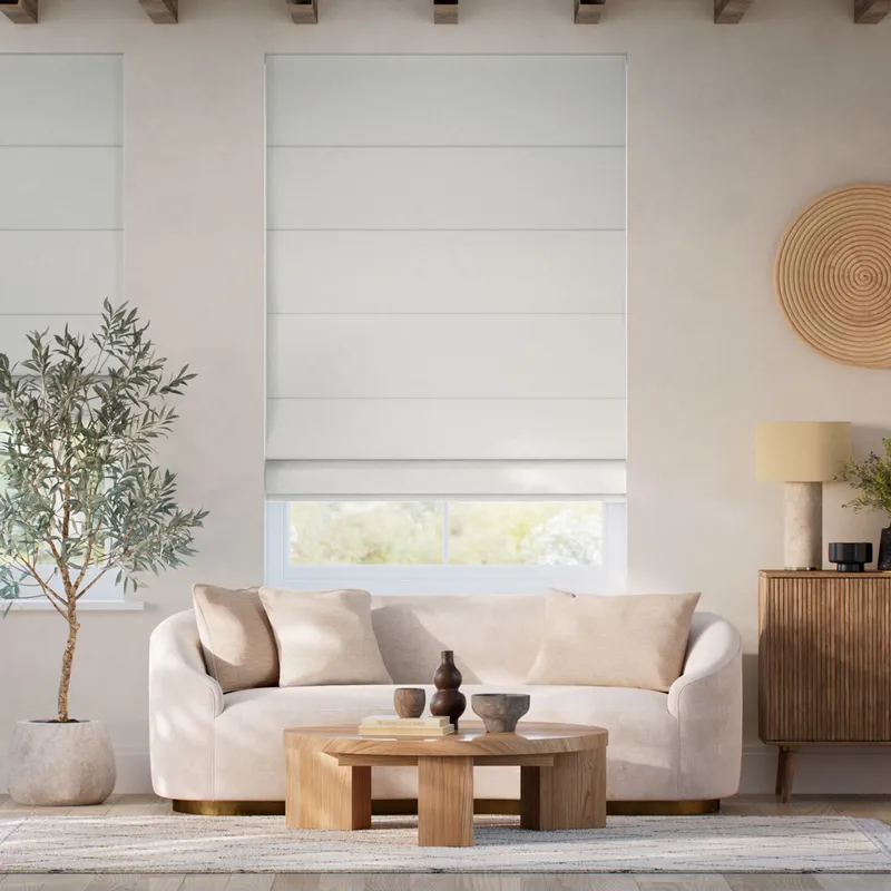 Cromwell Pale Grey Roman Blind