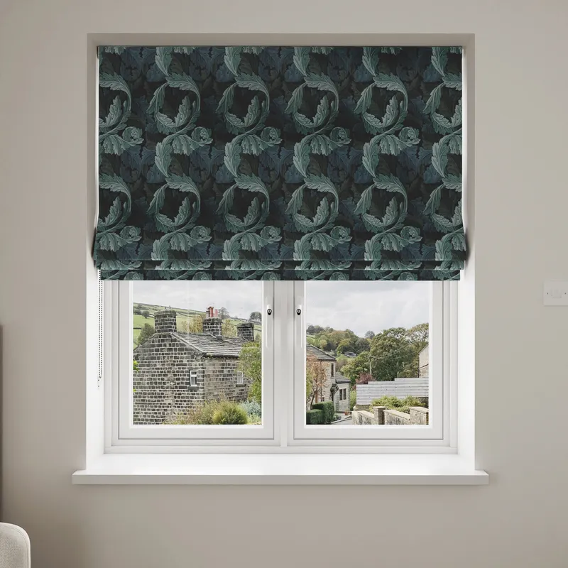 William Morris At Home Acanthus Velvet Indigo Blinds Uk