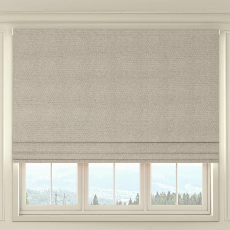 House Llewelyn-bowen Oak Leaf Made To Measure Roman Blind Chalk
