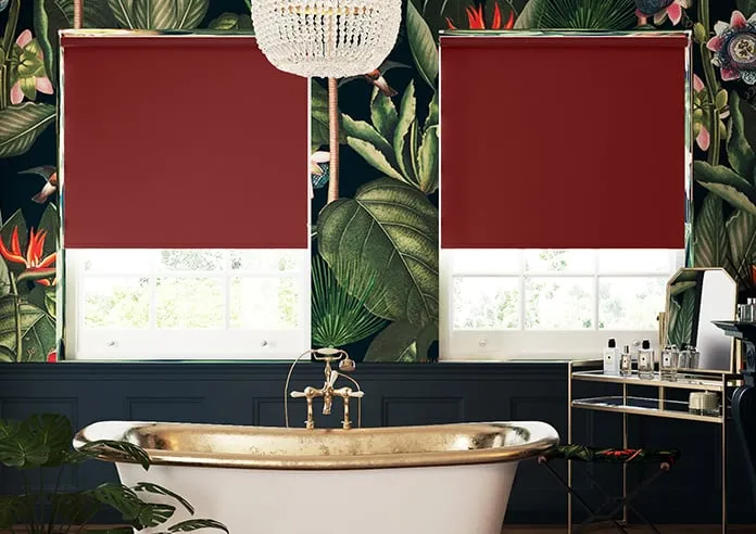 Orion (Blackout) Deep Carmine - Roller Blind