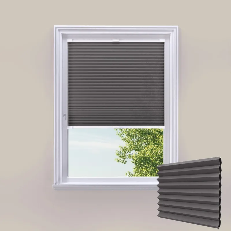 Cosishade Dark Grey Stick On Cellular Privacy Blinds