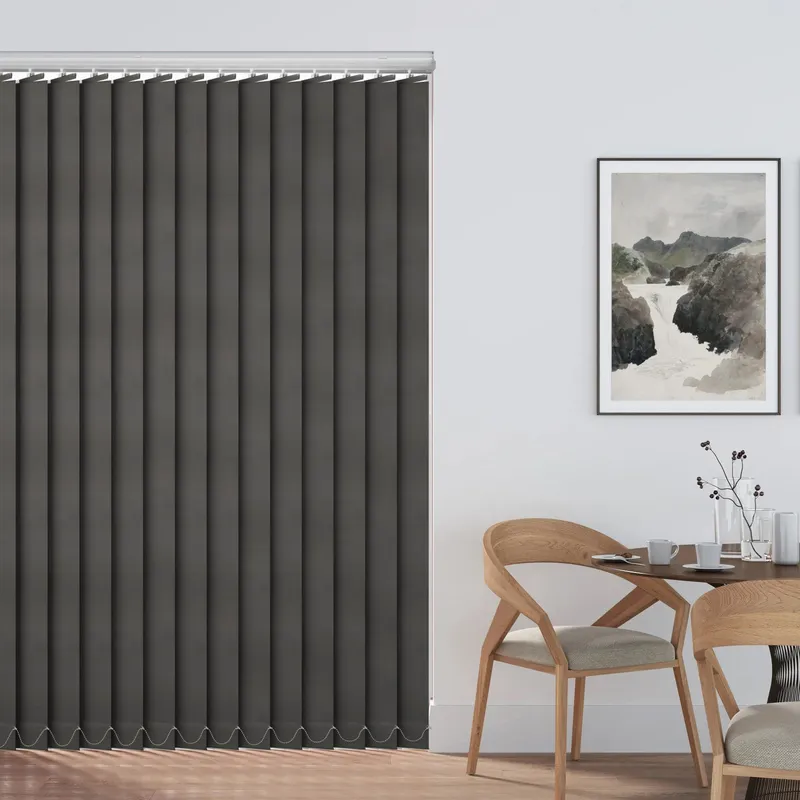 Plaza Graphite - Pvc Blackout Waterproof Vertical Blind