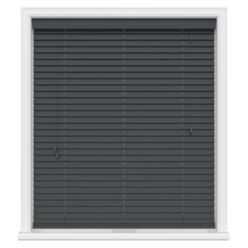 Empire Grey Real Wood Blinds Uk