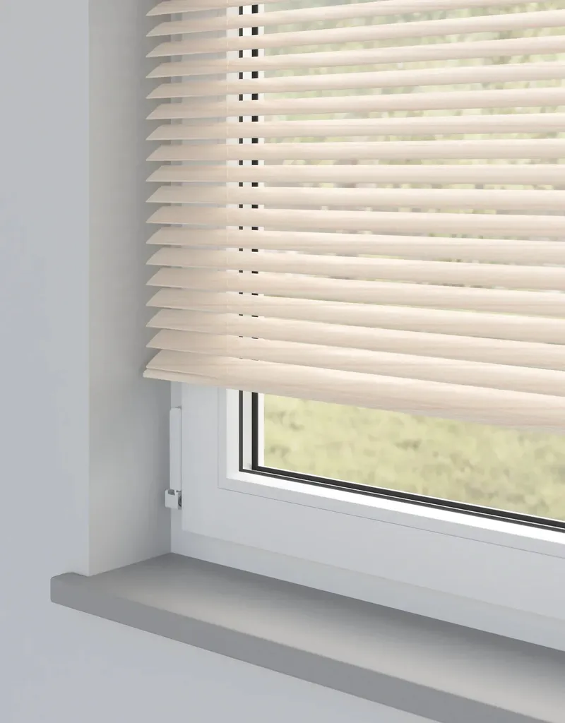 Expressions White Oak Faux Wooden Blind - 50mm