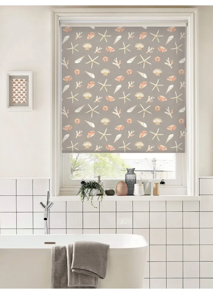 Beachcomber Warm Grey Seaside Roller Blind