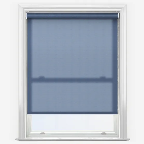 Deluxe Plain Denim Blue Roller Blind