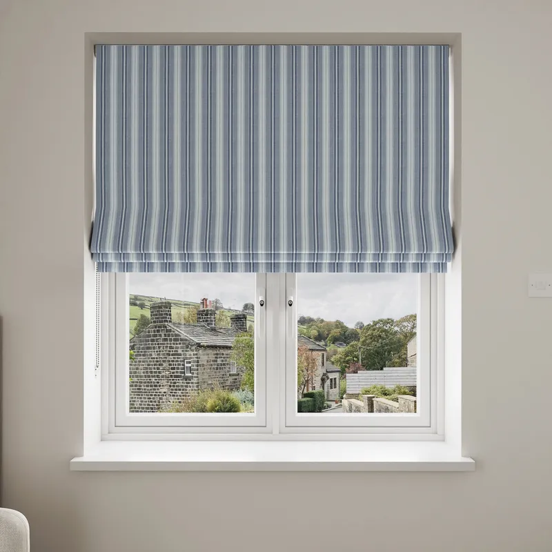 Laura Ashley Suffolk Stripe Seaspray Blinds Uk