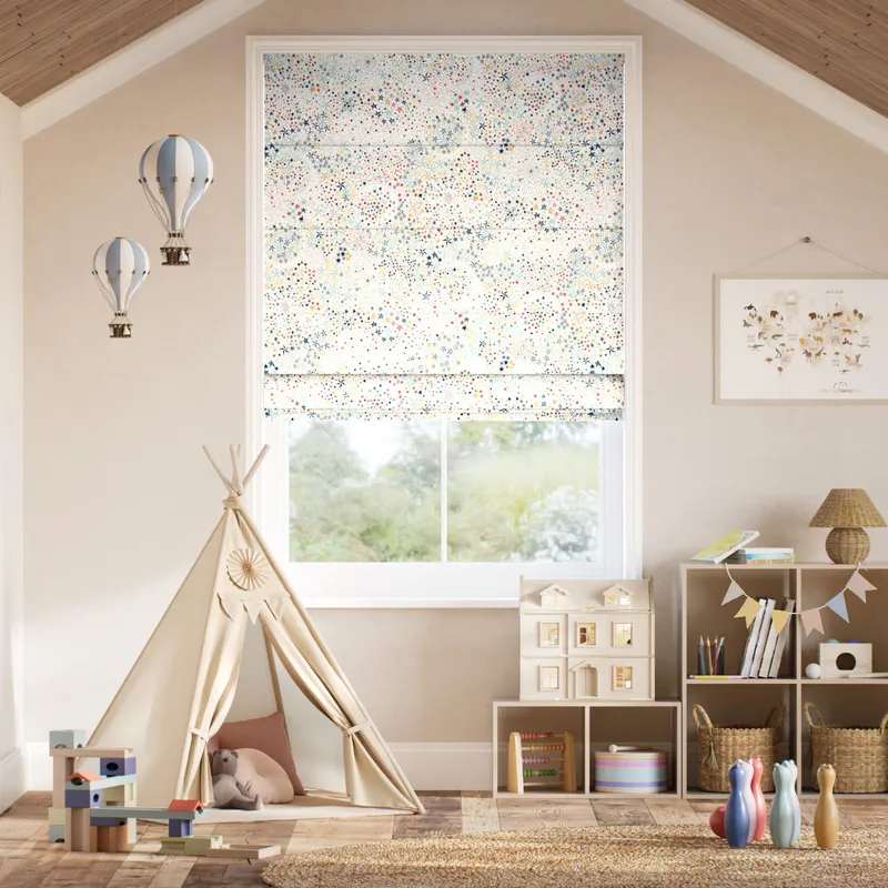 Adelajda Aurora Yellow Roman Blind