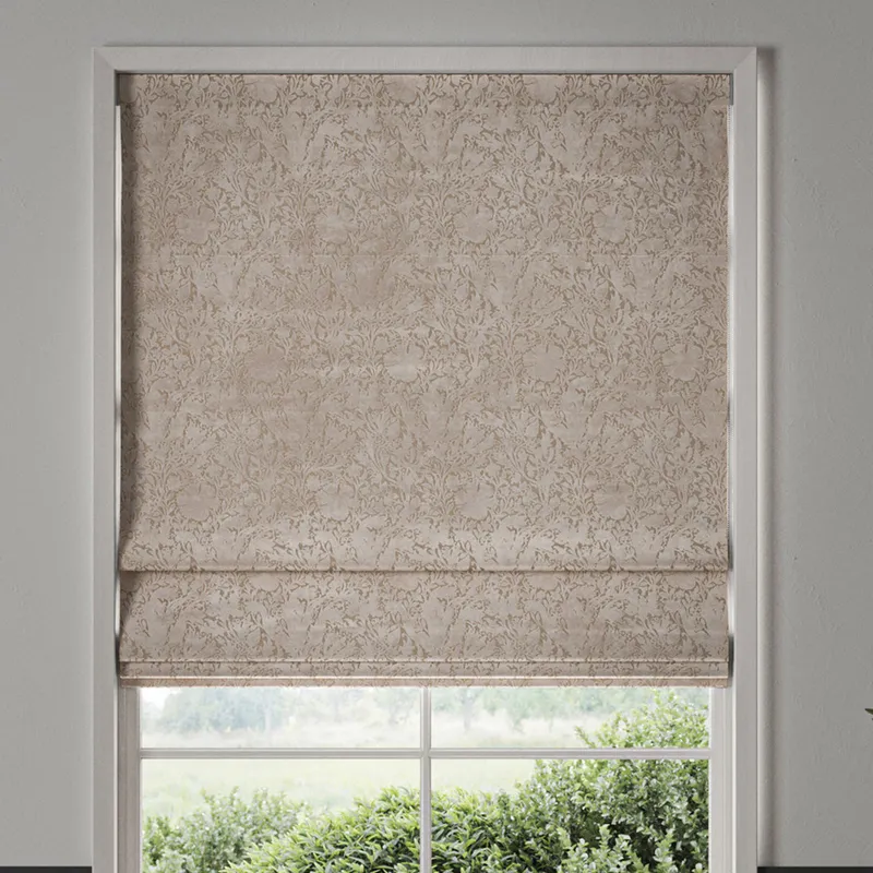 William Morris Compton Silhouette Velvet Made To Measure Roman Blind Cloud