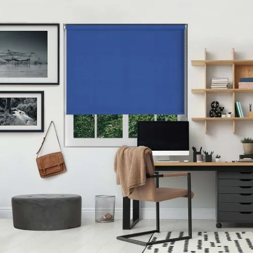 Luxe Glacier Blue Roller Blind