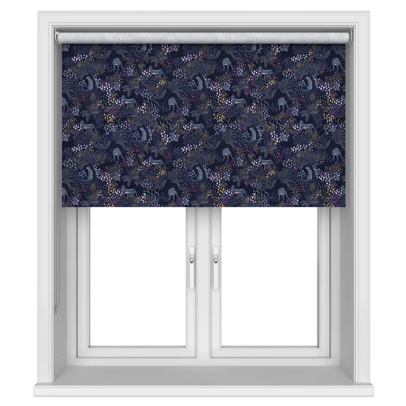 Sara Miller Cheetah Midnight Blinds Uk