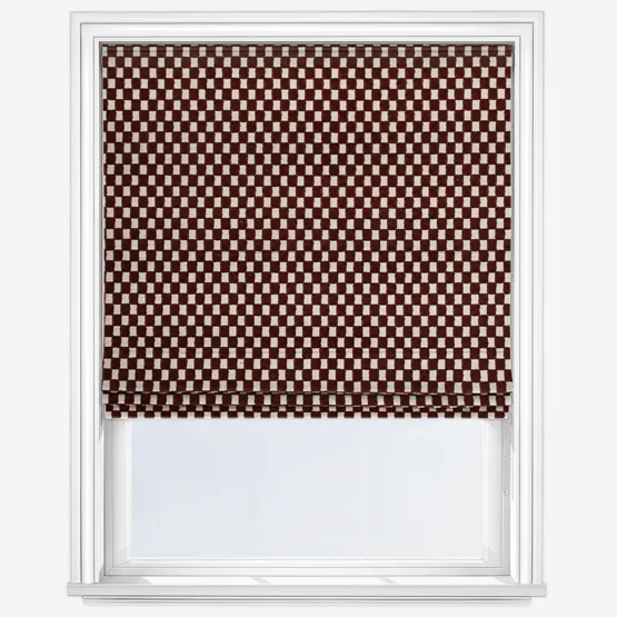 Camengo Scacchiera Terre De Sienne Roman Blind