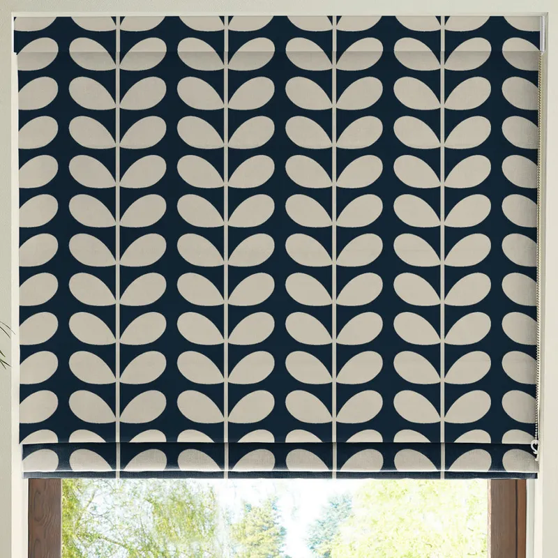 Orla Kiely Solid Stem Made To Measure Roman Blind Whale