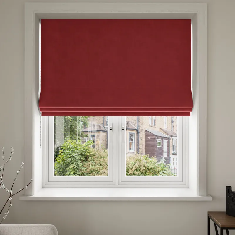 Bogota Velvet Scarlet Blinds Uk