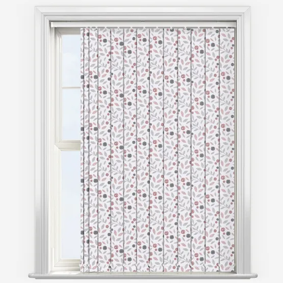 Cotton Flower Blush Vertical Blind