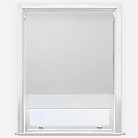 Double Roller Isla Whisper & White Double Roller Blind