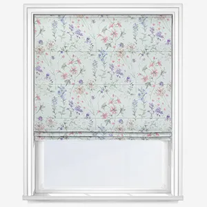 Laura Ashley Wild Meadow Chalk Pink Roman Blind