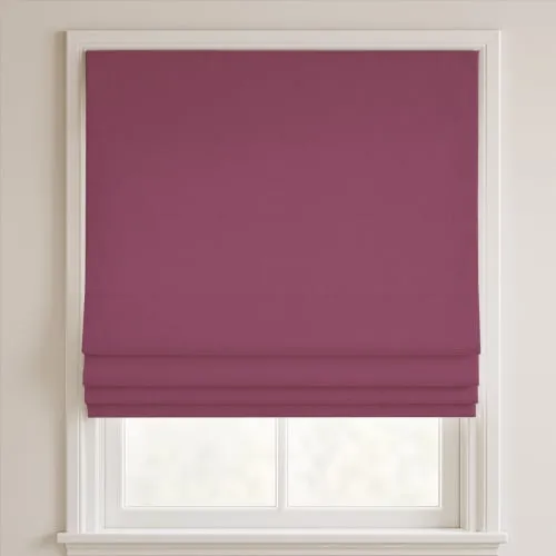 Agra Fuchsia Deluxe Roman Blinds