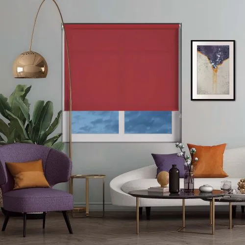 Luxe Redcurrant Roller Blind