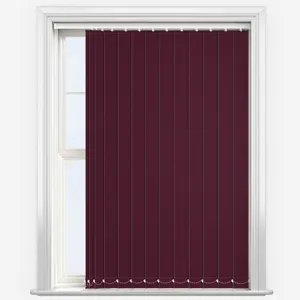 Deluxe Plain Plum Vertical Blind