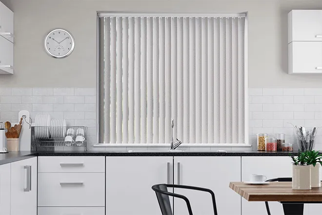 Tuka Beige Satin Finish - Rigid Pvc Vertical Blind