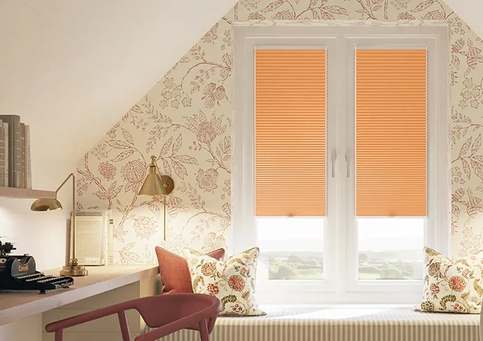 Umbra (Blackout) Orange - Clip Fit Honeycomb Blind