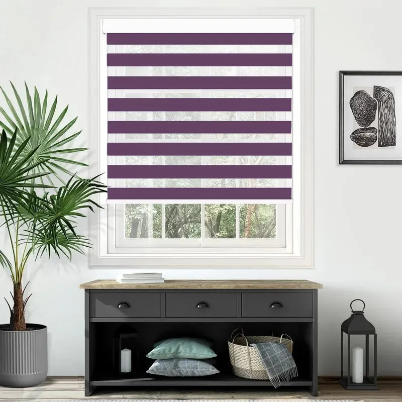 Plain Soft Purple - Day And Night Blinds