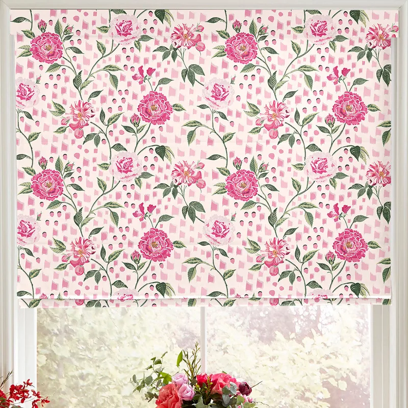 Cath Kidston Tea Rose Made To Measure Roman Blind Pink