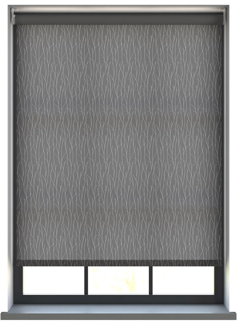 Crown Dark Silver Roller Blind