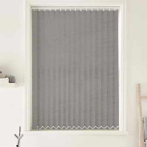 Plaza Graphite (Moisture Resistant) Bathroom Vertical Blinds