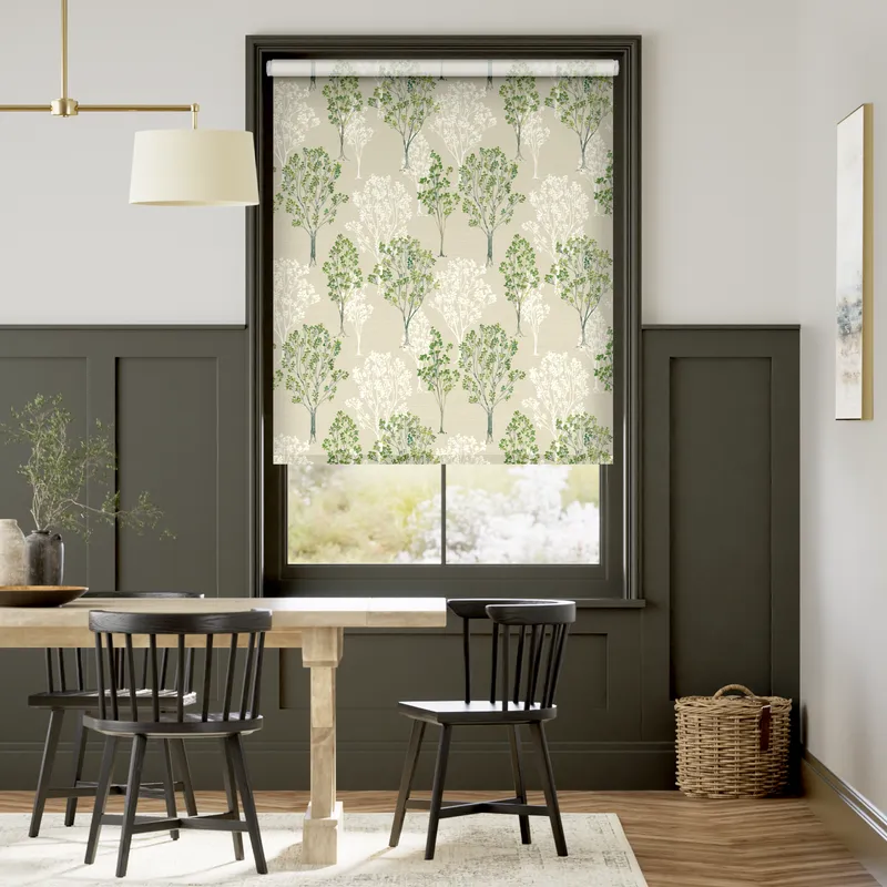 Slender Forest Spring Green Roller Blind