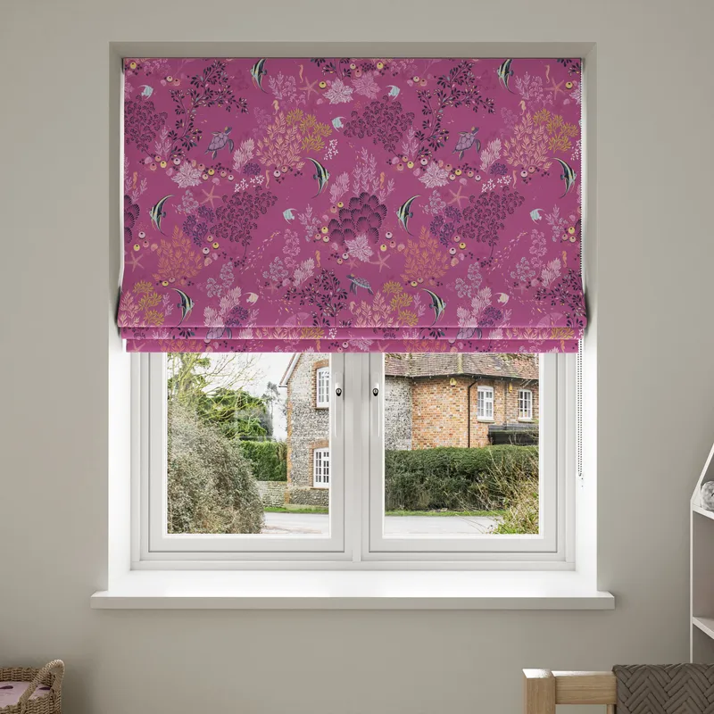 Sara Miller Underwater Mauve Blinds Uk