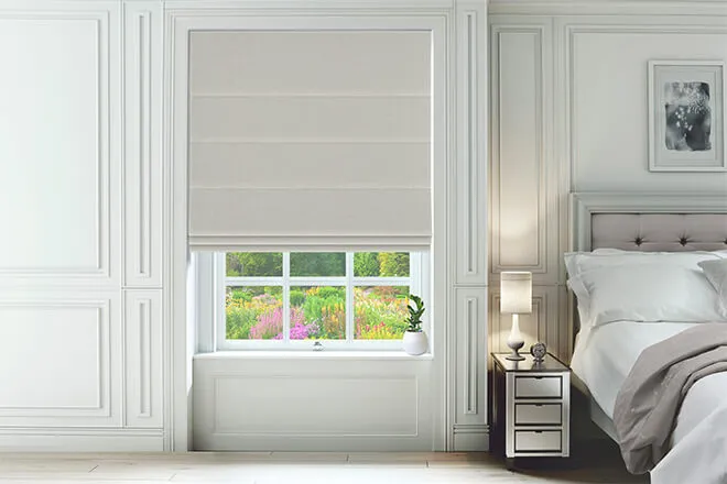 Tuscan Smoke - Woven Roman Blind